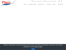 Tablet Screenshot of mariscosgonzalez.com